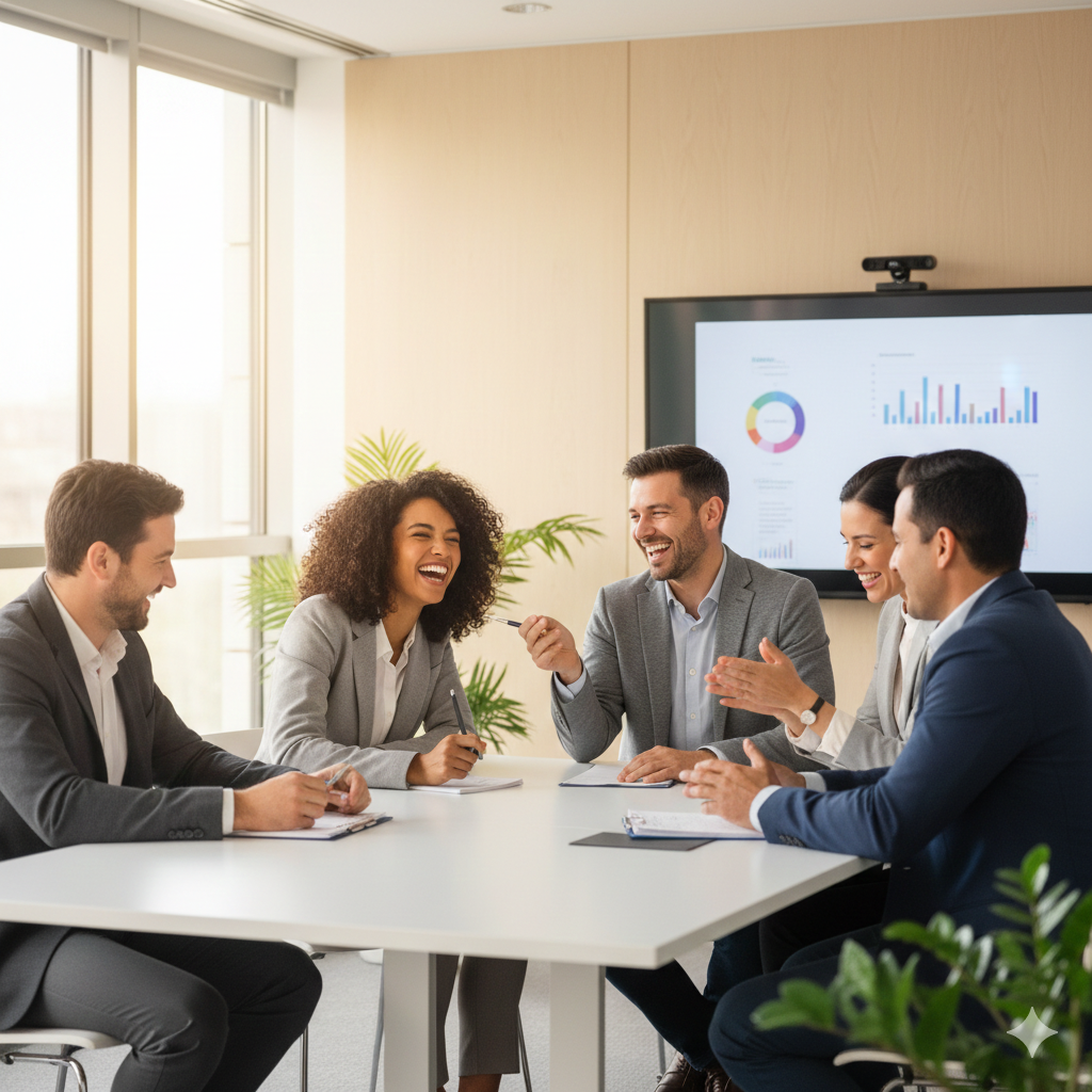 Équipe diverse collaborant en réunion